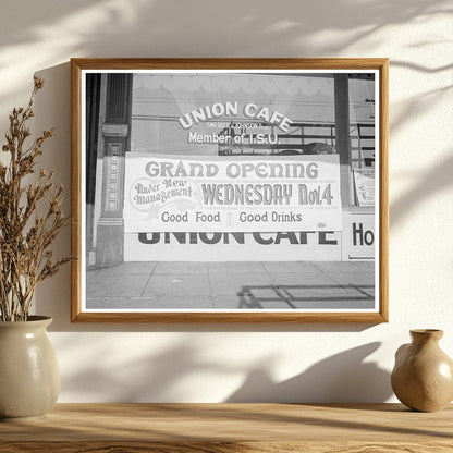 Union Cafe Opening Oakland November 1936 Vintage Photo - Available at KNOWOL