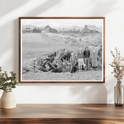 Unruf Family on Farm in Boundary County Idaho 1939 - Available at KNOWOL