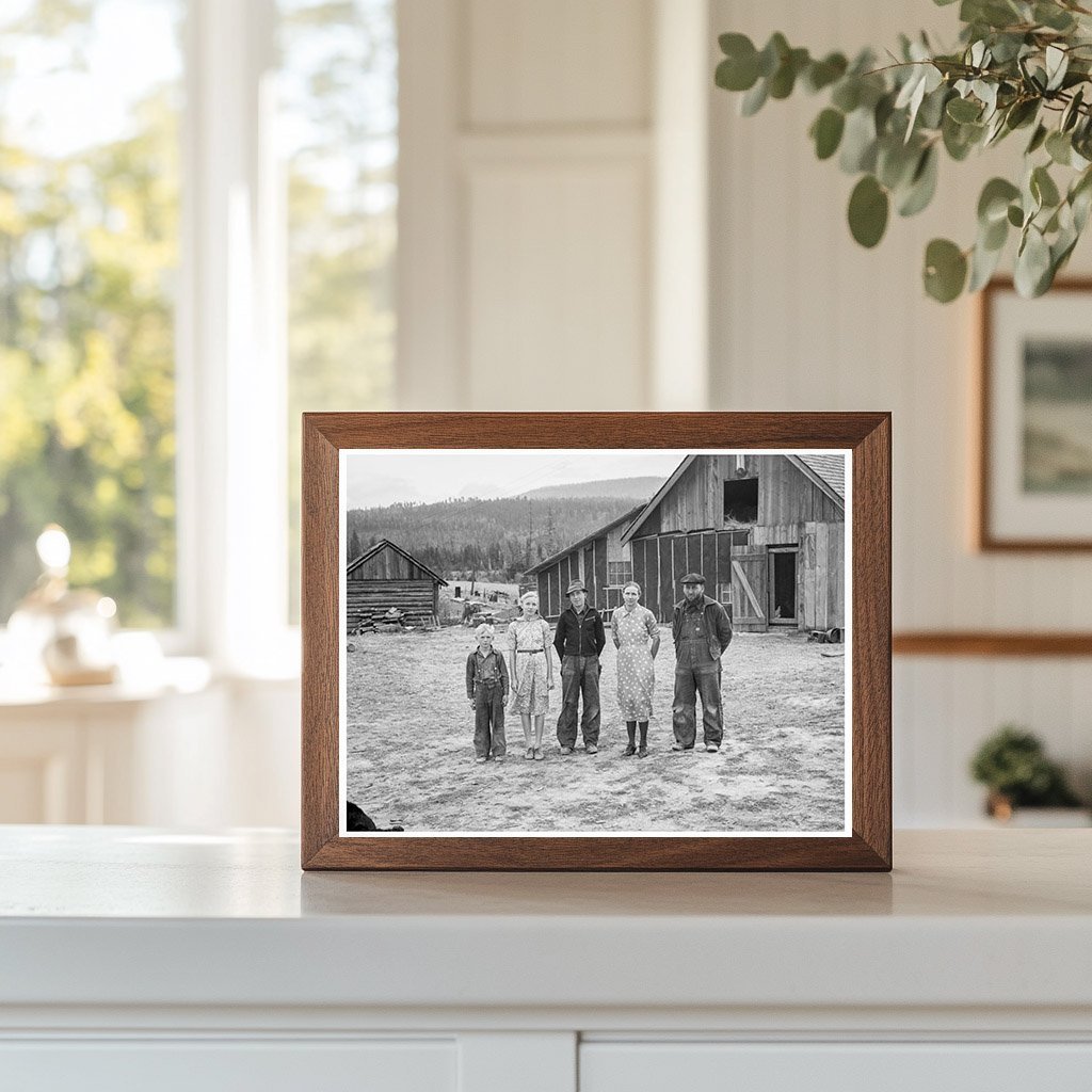 Unruf Family Portrait Boundary County Idaho 1939 - Available at KNOWOL