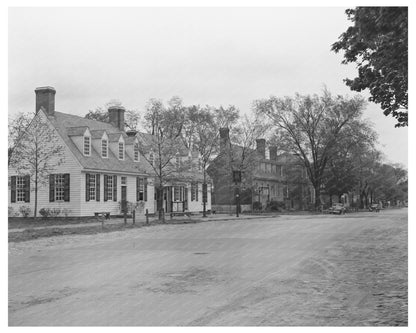 Upper Duke of Gloucester Street Williamsburg 1943 - Available at KNOWOL