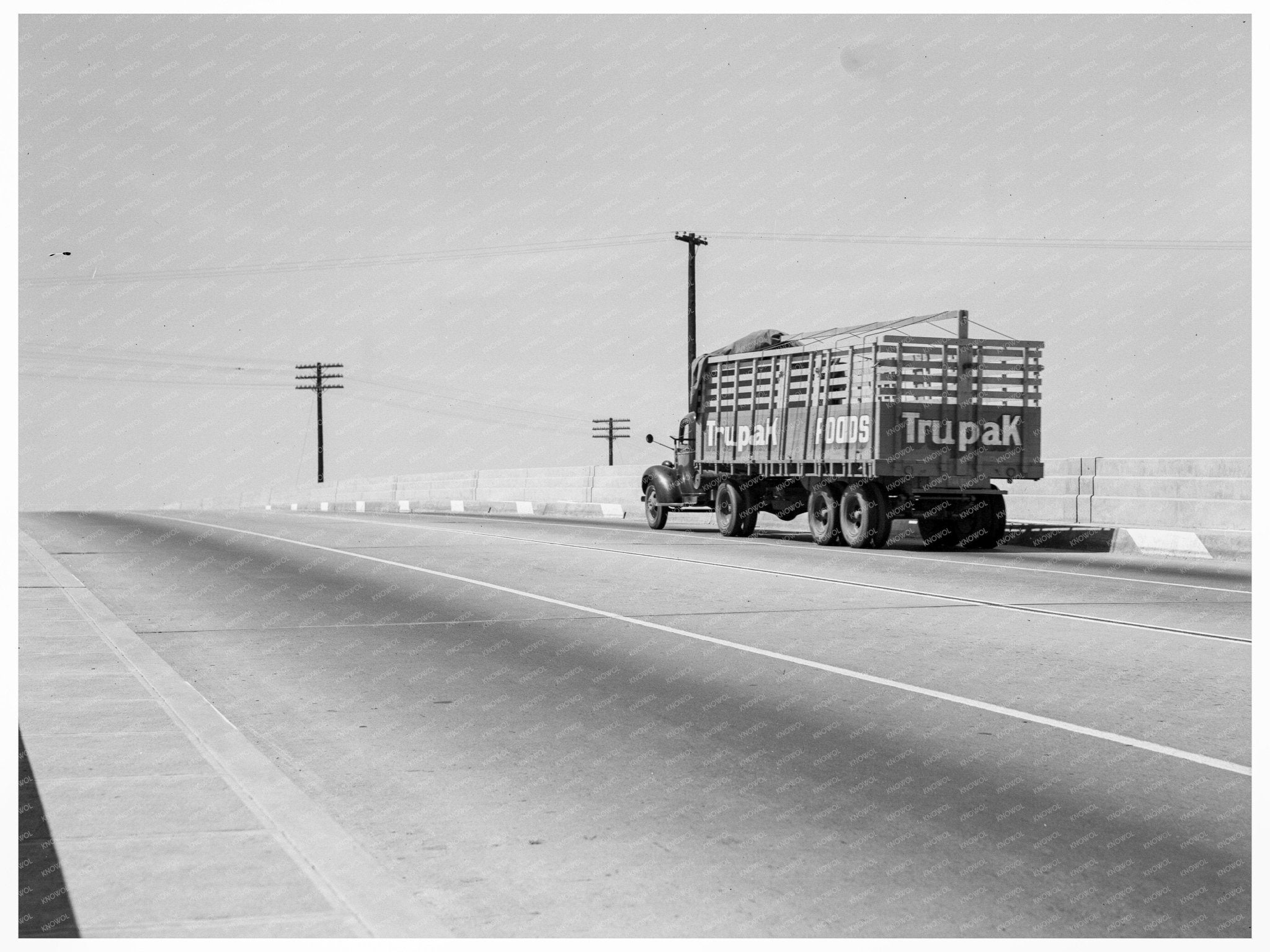 U.S. 99 Overpass Between Tulare and Fresno 1939 - Available at KNOWOL