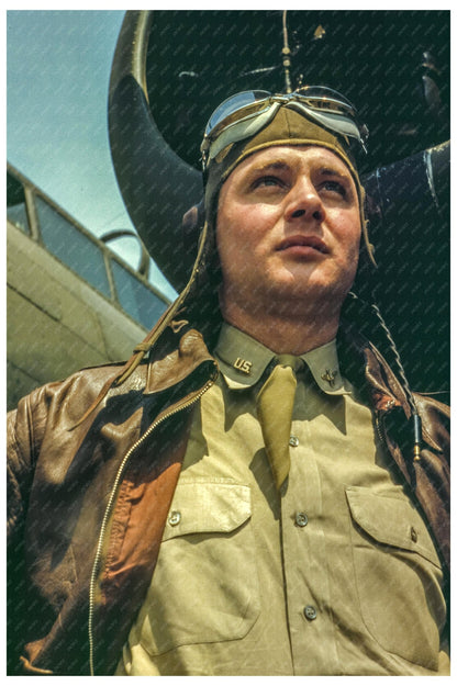 U.S. Army Air Forces Pilot with YB - 17 May 1942 - Available at KNOWOL