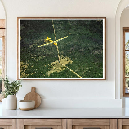 US Marine Corps Glider in Flight Parris Island 1942 - Available at KNOWOL