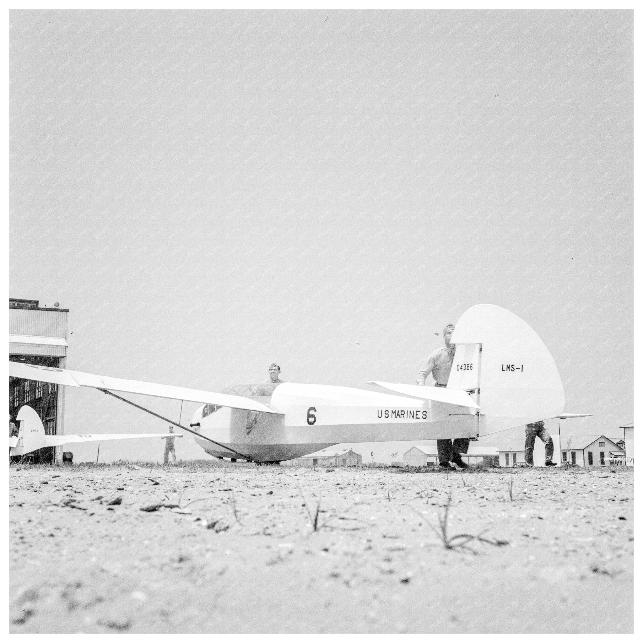 U.S. Marine Corps Trainee Preparing for Glider Training Parris Island May 1942 - Available at KNOWOL