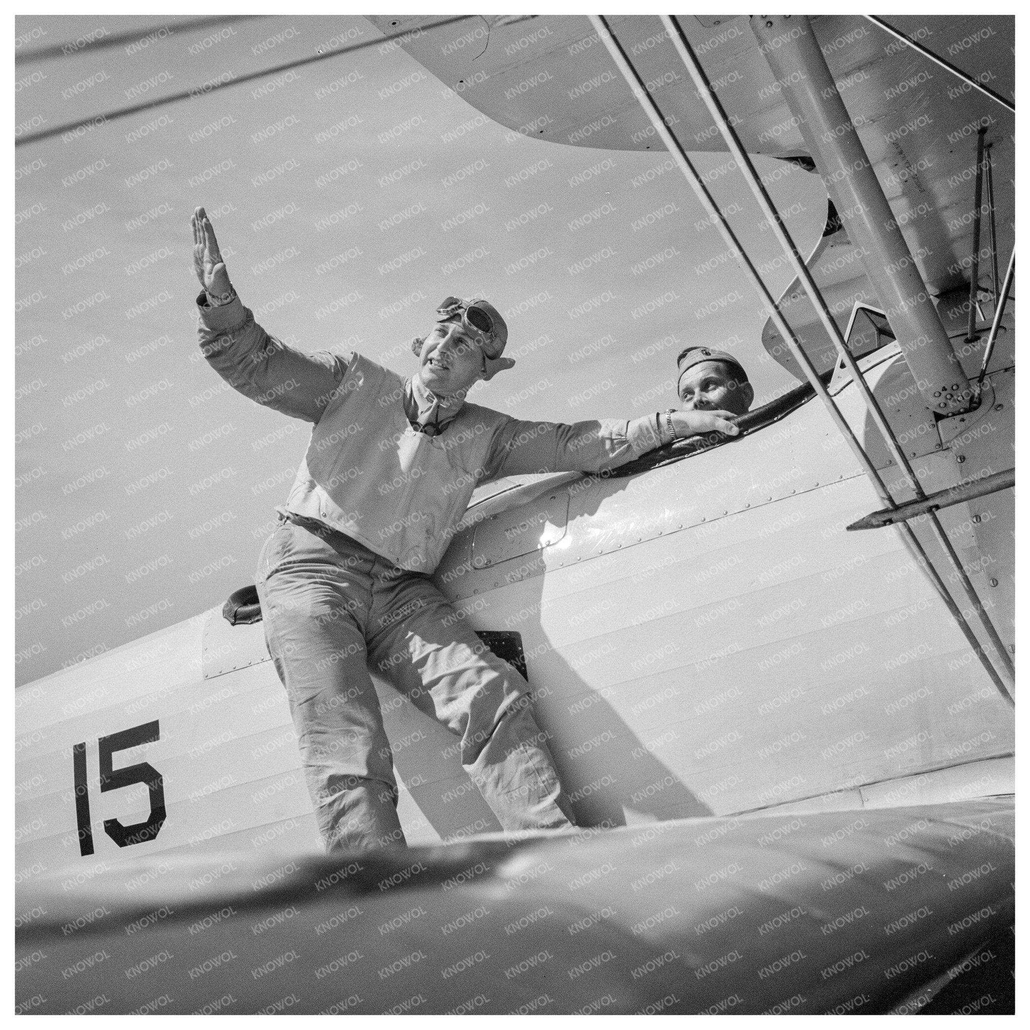 U.S. Marine Corps Trainees Preparing for Glider Flight 1942 - Available at KNOWOL