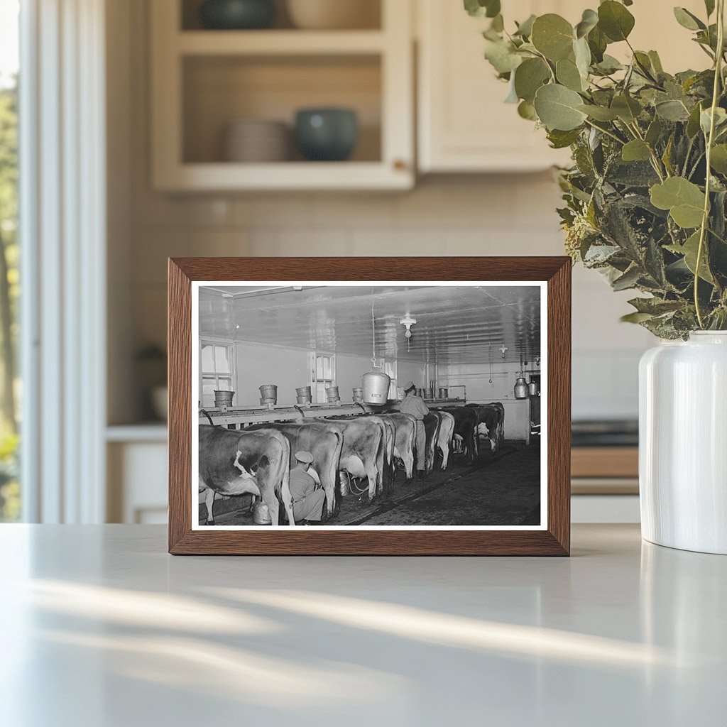 Vacuum Milking Cows in Tom Green County Texas 1939 - Available at KNOWOL