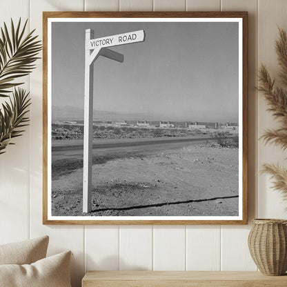 Victory Road Sign in Las Vegas Nevada Mid 20th Century - Available at KNOWOL