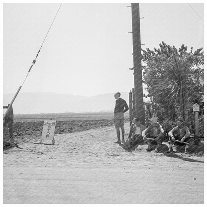 Vigilantes Guard Lettuce Fields Salinas Valley 1939 - Available at KNOWOL