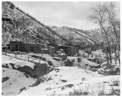 Vintage 1936 Coal Mining Town Photo Near Price Utah - Available at KNOWOL