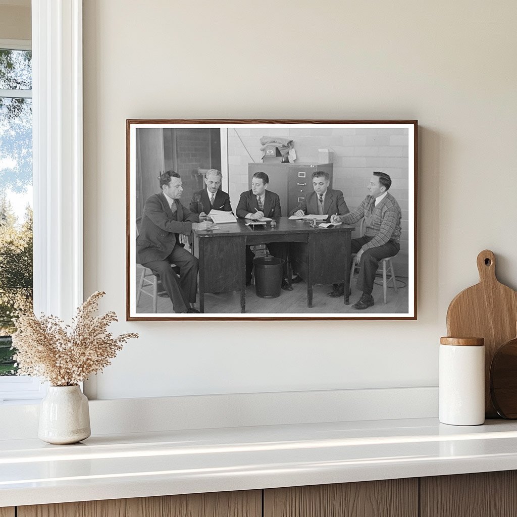 Vintage 1936 Industrial Committee Meeting in Hightstown NJ - Available at KNOWOL