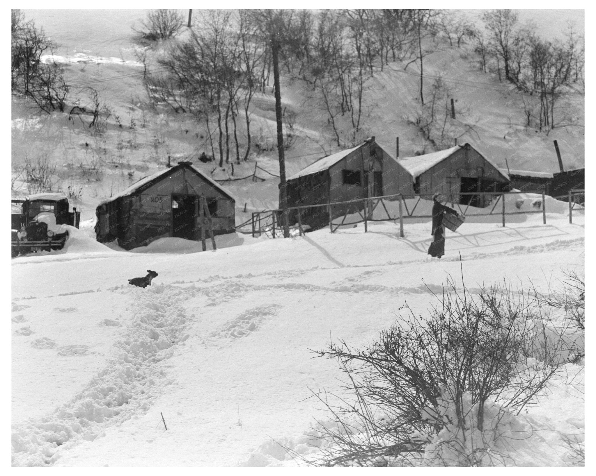 Vintage 1936 Photograph of Housing in Coal Town Consumers Price Utah - Available at KNOWOL