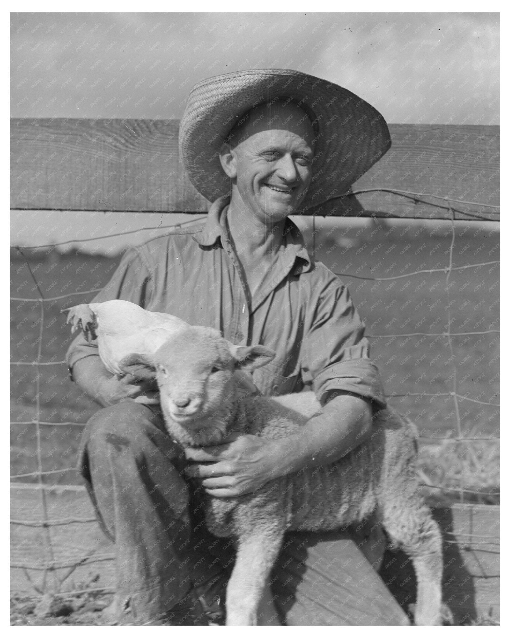Vintage 1936 Photograph of Rural Rehabilitation Administration Client in Hayward California - Available at KNOWOL