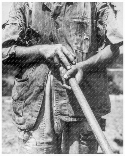 Vintage 1936 Photograph of Tenant Farmer in Alabama Sharecropping Life - Available at KNOWOL