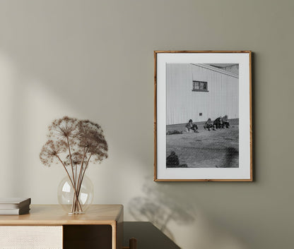 Vintage 1936 Photograph of Transient Men in San Francisco During Great Depression - Available at KNOWOL