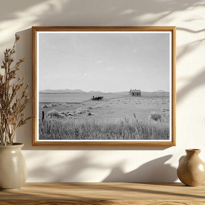 Vintage 1937 Abandoned Tenant House in Texas Wheat Field - Available at KNOWOL