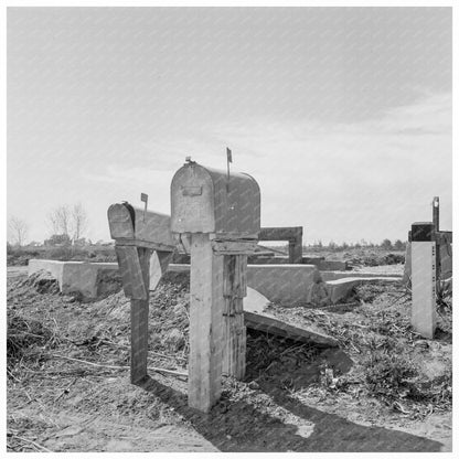 Vintage 1937 Mailboxes and Irrigation Gates Imperial Valley - Available at KNOWOL