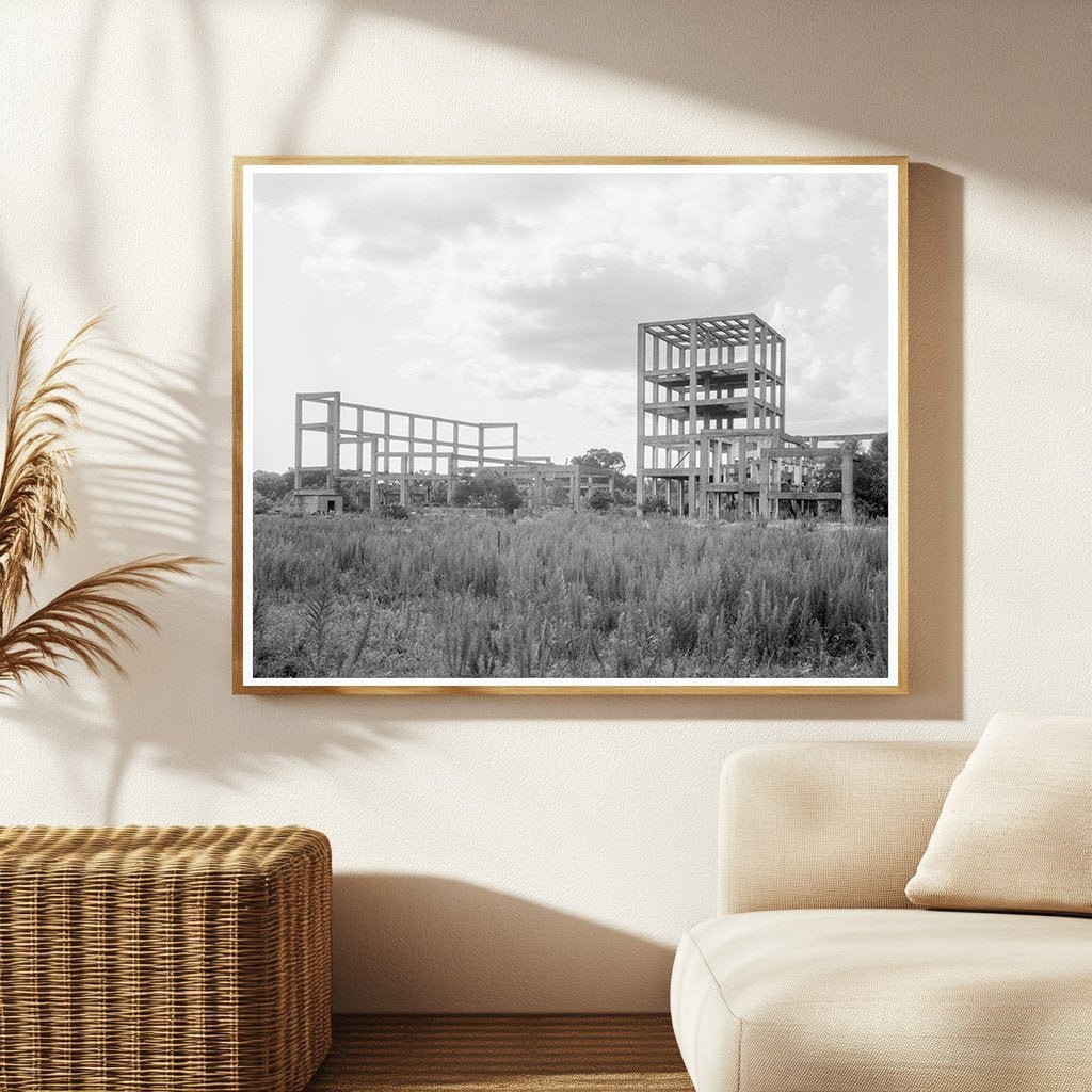 Vintage 1937 Photo of Abandoned Alcohol Plant in Louisiana - Available at KNOWOL