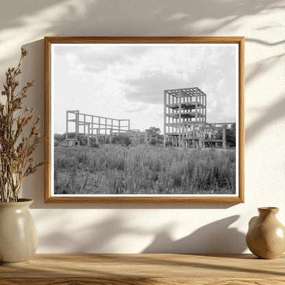 Vintage 1937 Photo of Abandoned Alcohol Plant in Louisiana - Available at KNOWOL