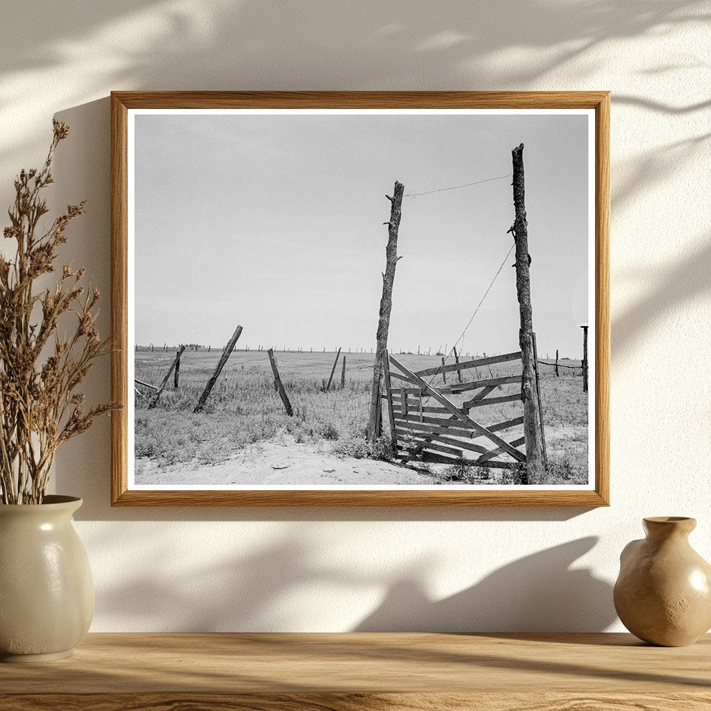 Vintage 1937 Photo of Abandoned Land in Oklahoma - Available at KNOWOL