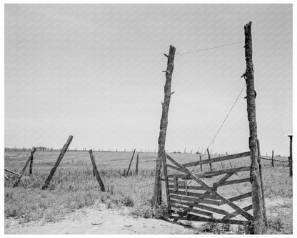 Vintage 1937 Photo of Abandoned Land in Oklahoma - Available at KNOWOL