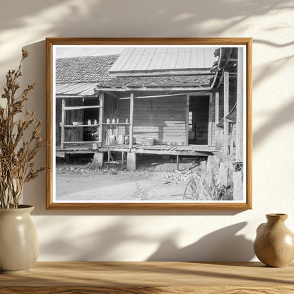 Vintage 1937 Photo of Cotton Farmers House in Georgia - Available at KNOWOL