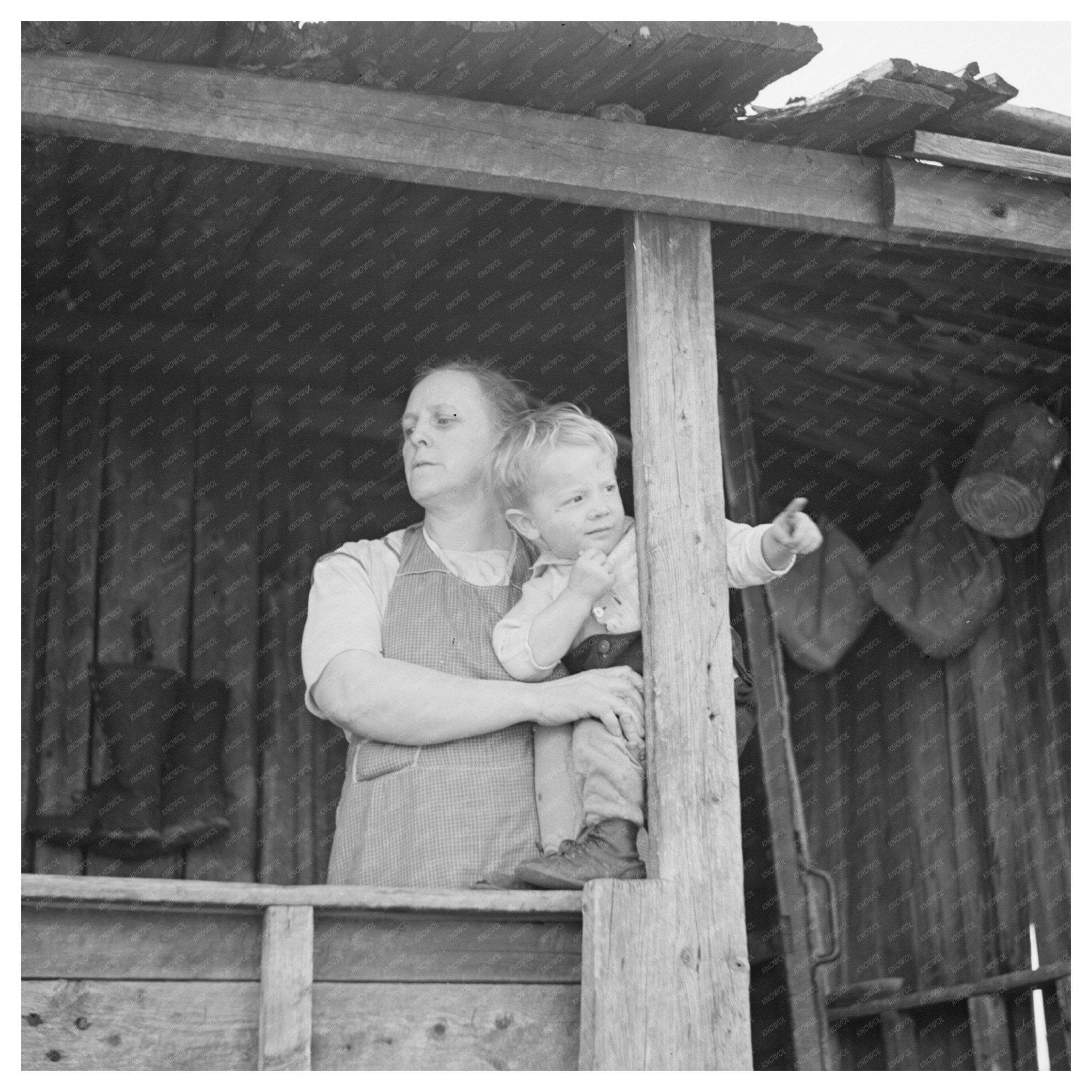 Vintage 1937 Photo of Family by Silk Lake Michigan - Available at KNOWOL