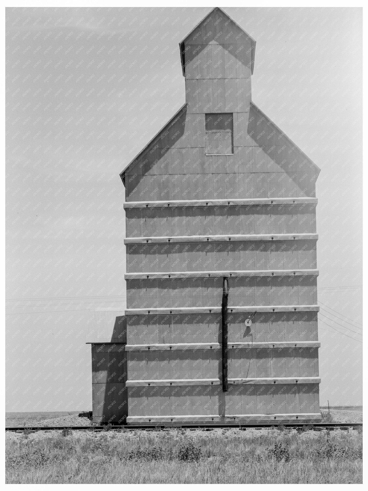 Vintage 1938 Grain Elevator in Everett Texas Panhandle - Available at KNOWOL