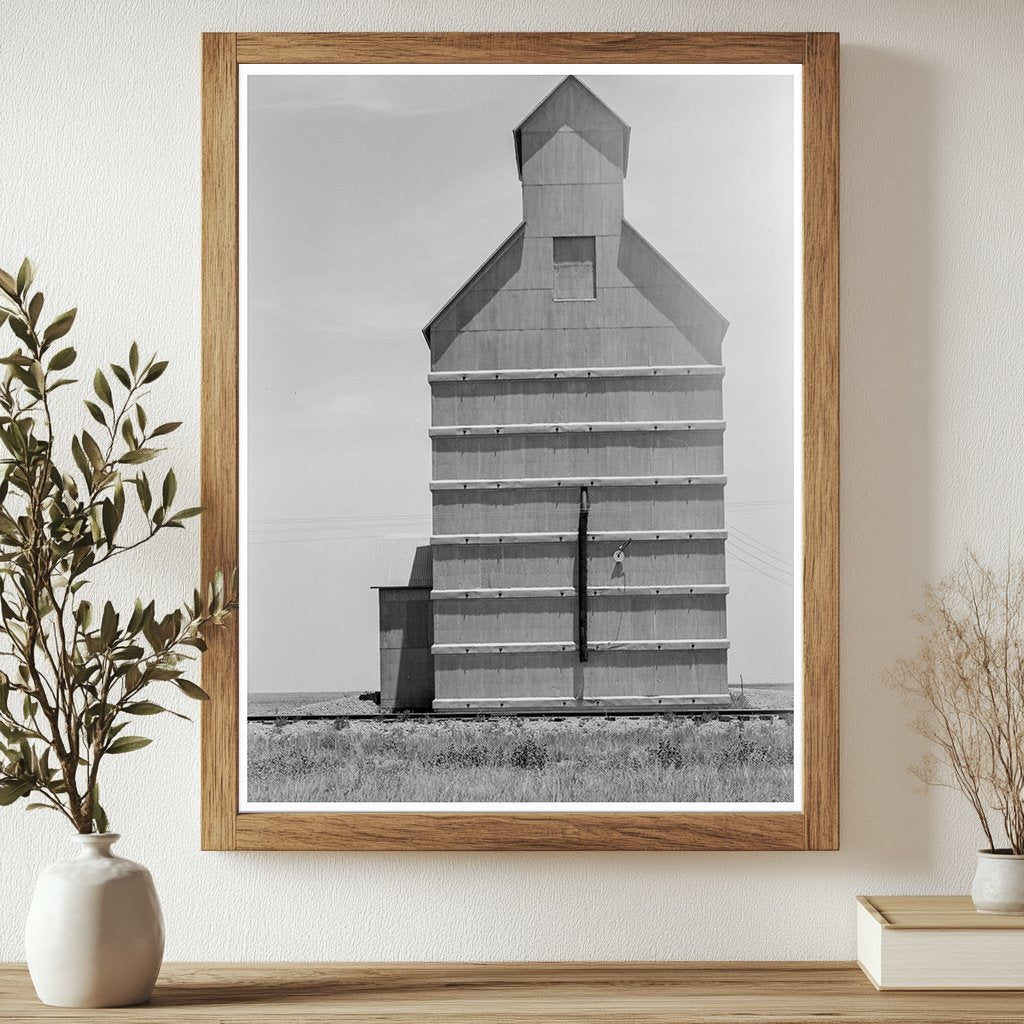 Vintage 1938 Grain Elevator in Everett Texas Panhandle - Available at KNOWOL