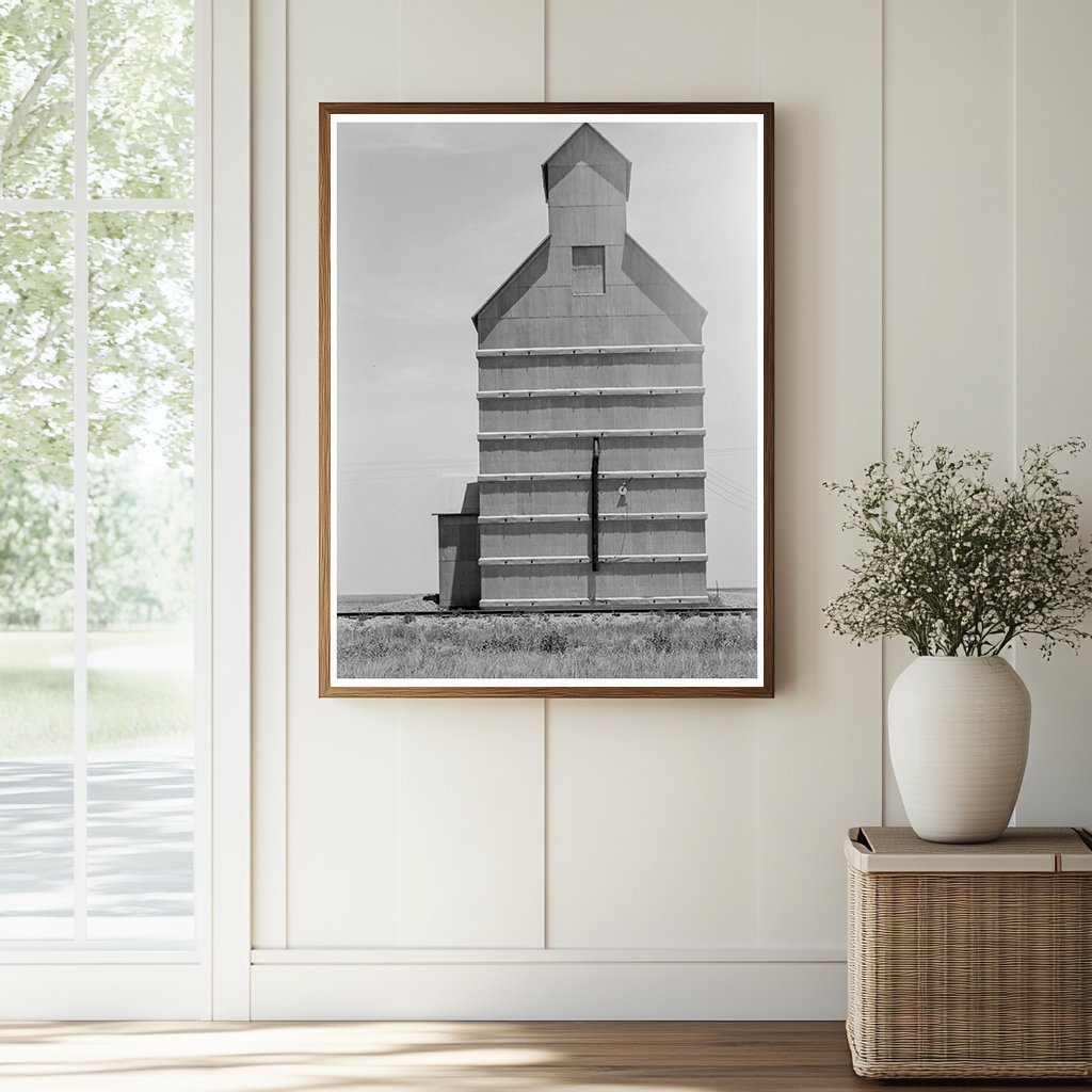 Vintage 1938 Grain Elevator in Everett Texas Panhandle - Available at KNOWOL