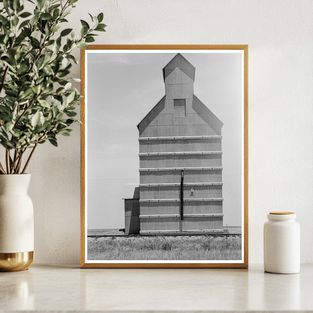 Vintage 1938 Grain Elevator in Everett Texas Panhandle - Available at KNOWOL