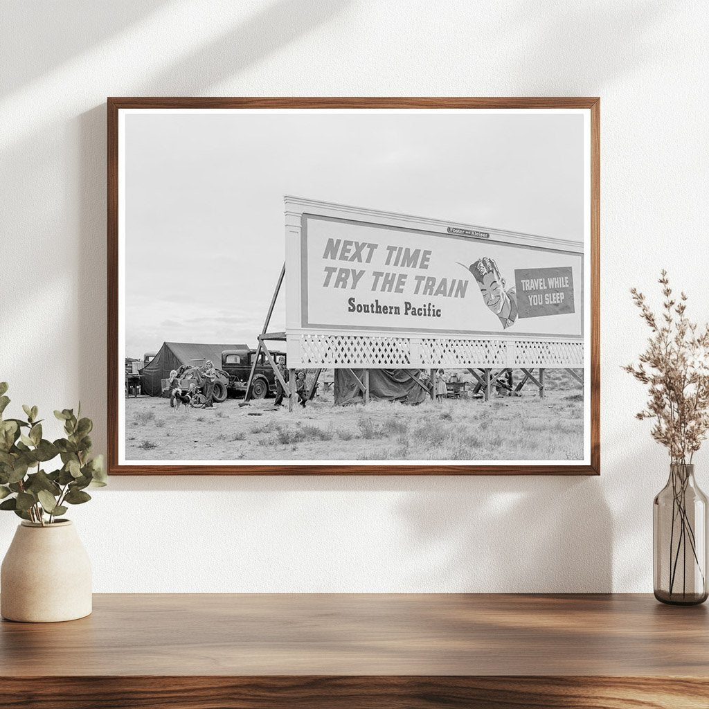 Vintage 1938 Photo of Migrant Families Camping in California - Available at KNOWOL