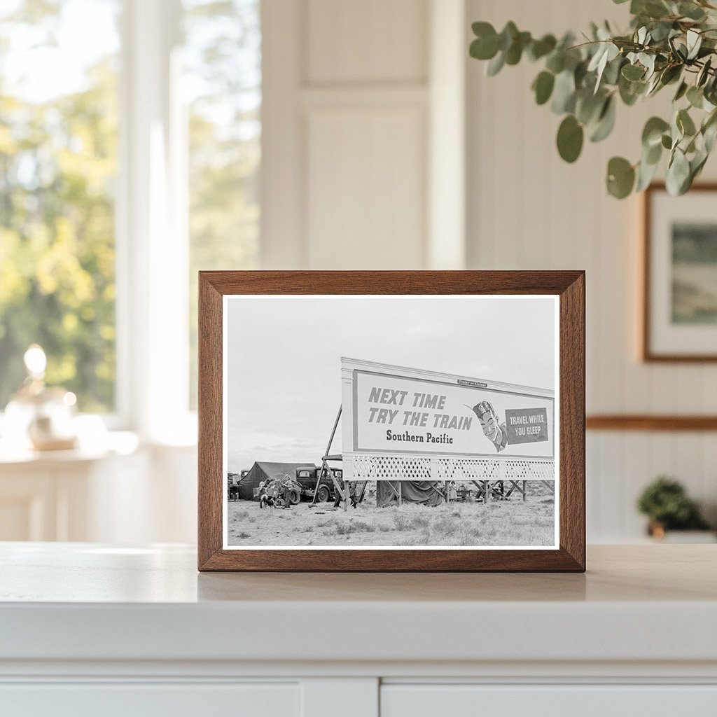 Vintage 1938 Photo of Migrant Families Camping in California - Available at KNOWOL