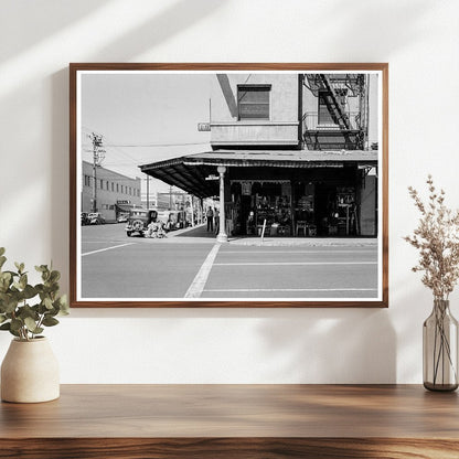Vintage 1939 Fresno California Street Corner U.S. 99 Photo - Available at KNOWOL