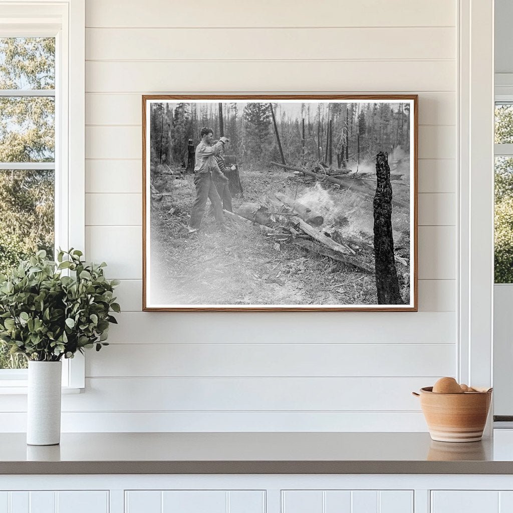 Vintage 1939 Idaho Family Land Clearing Photo - Available at KNOWOL