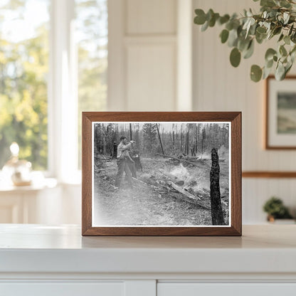 Vintage 1939 Idaho Family Land Clearing Photo - Available at KNOWOL