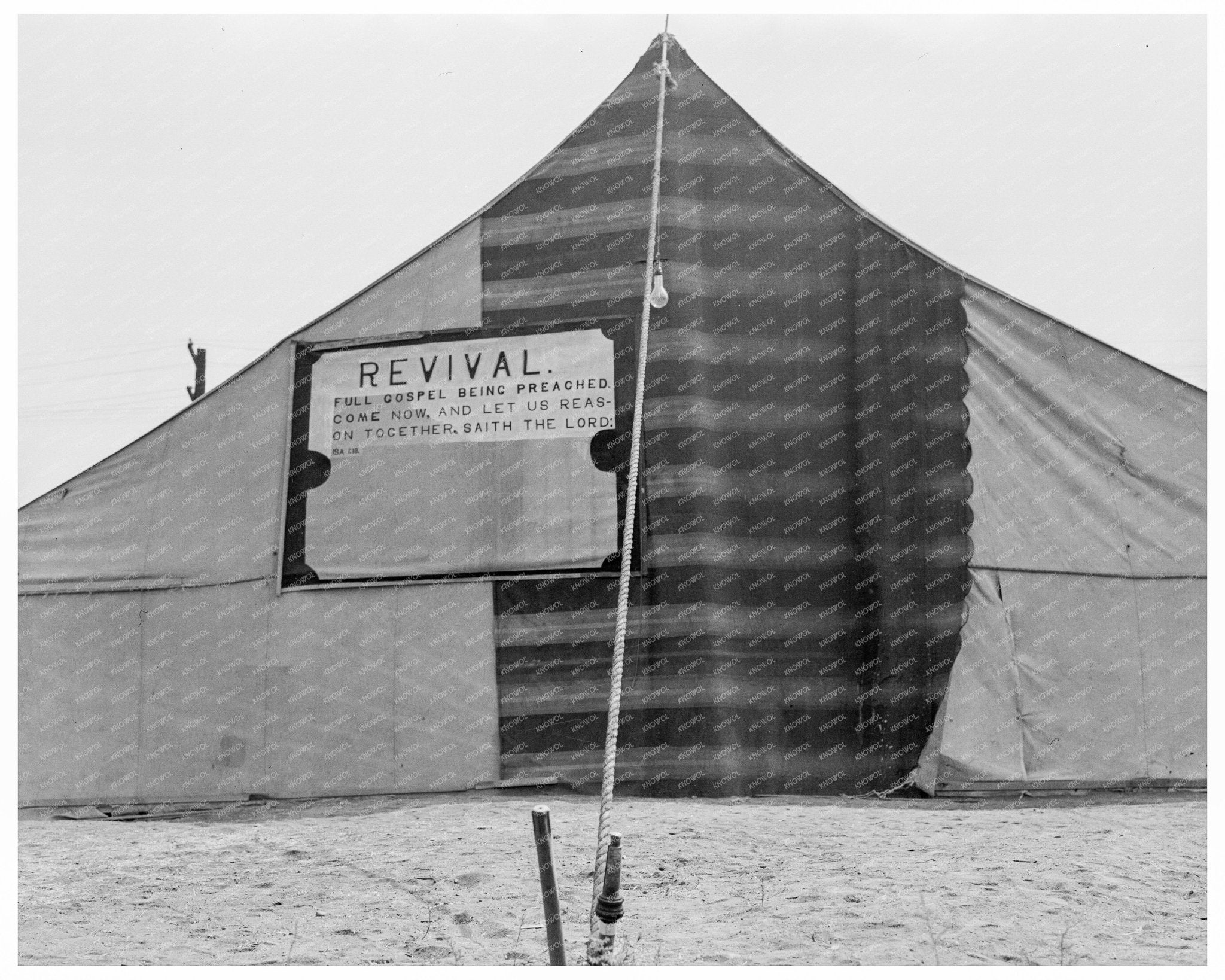 Vintage 1939 Photo of Sumac Park Yakima Revival Meetings - Available at KNOWOL