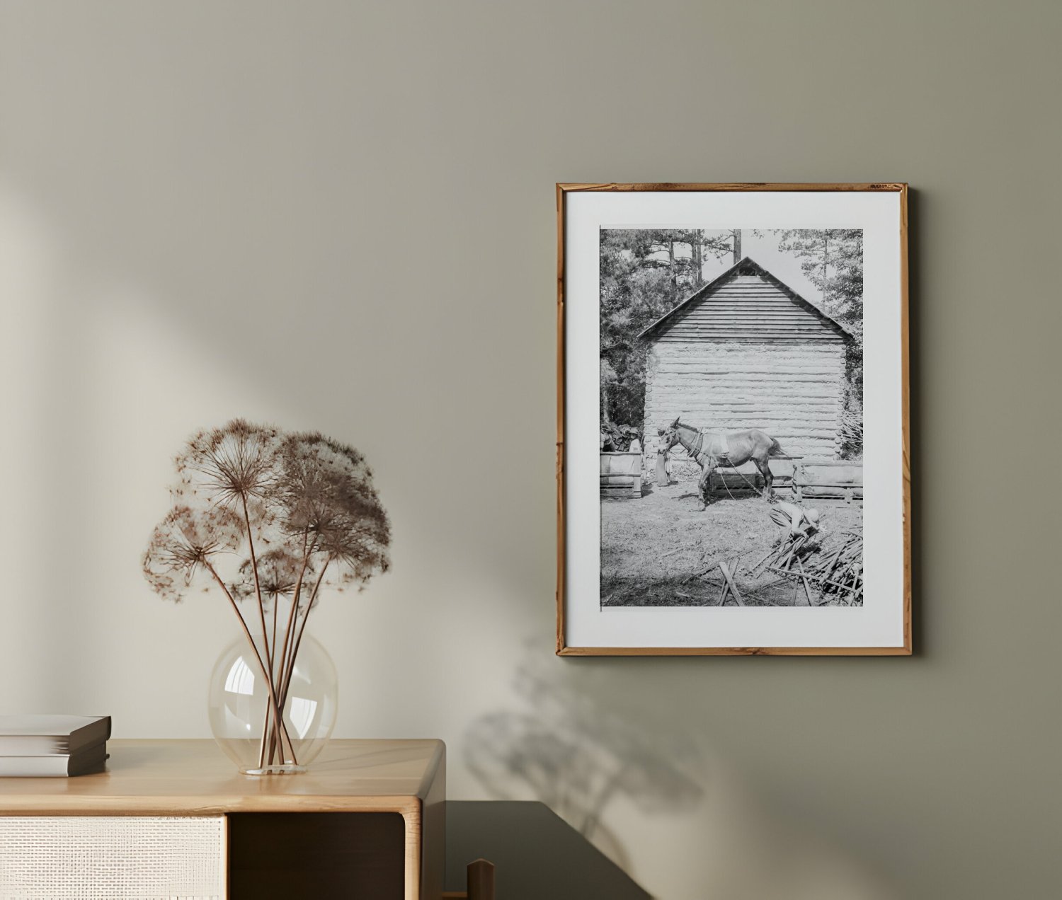 Vintage 1939 Photo of Tenant Farmers Son Gathering Sticks in Granville County NC - Available at KNOWOL