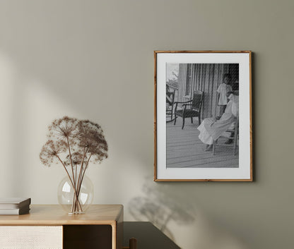 Vintage 1939 Photograph of Tenant Farmers Wife and Children in Chatham County NC - Available at KNOWOL