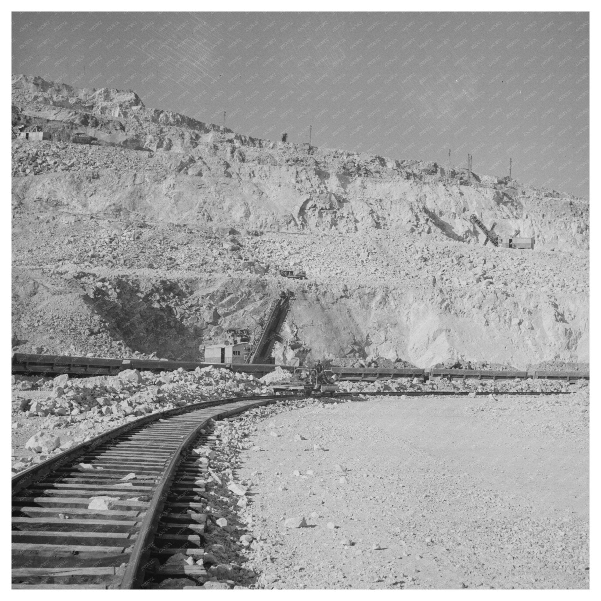 Vintage 1940s Copper Ore Loading in Morenci Arizona - Available at KNOWOL