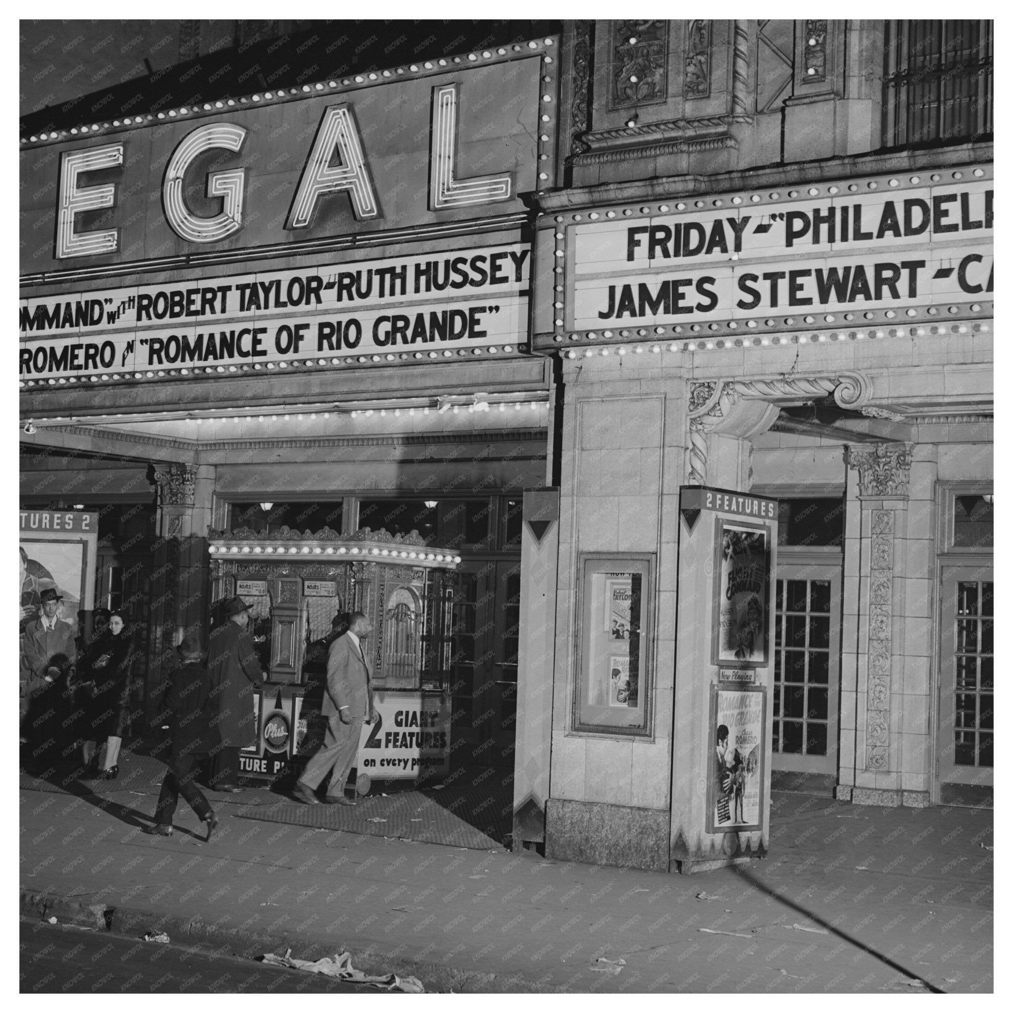 Vintage 1941 Photo of Southside Chicago Movie Theater - Available at KNOWOL