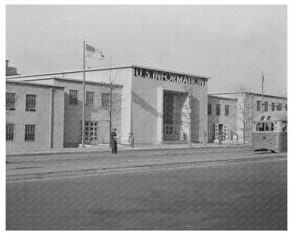 Vintage 1943 Architectural Details of U.S. Information Building - Available at KNOWOL
