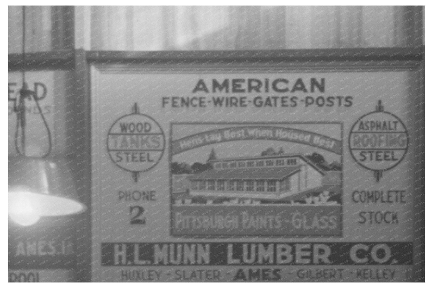 Vintage Advertising Display in Ames Iowa December 1936 - Available at KNOWOL