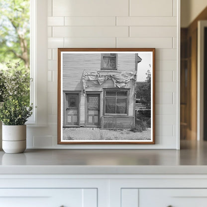 Vintage Barber Shop Winton Minnesota August 1937 Photo - Available at KNOWOL