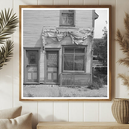 Vintage Barber Shop Winton Minnesota August 1937 Photo - Available at KNOWOL