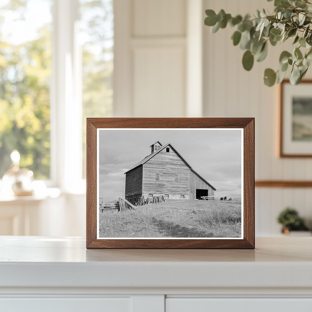 Vintage Barn of a Settler in Boundary County Idaho 1939 - Available at KNOWOL