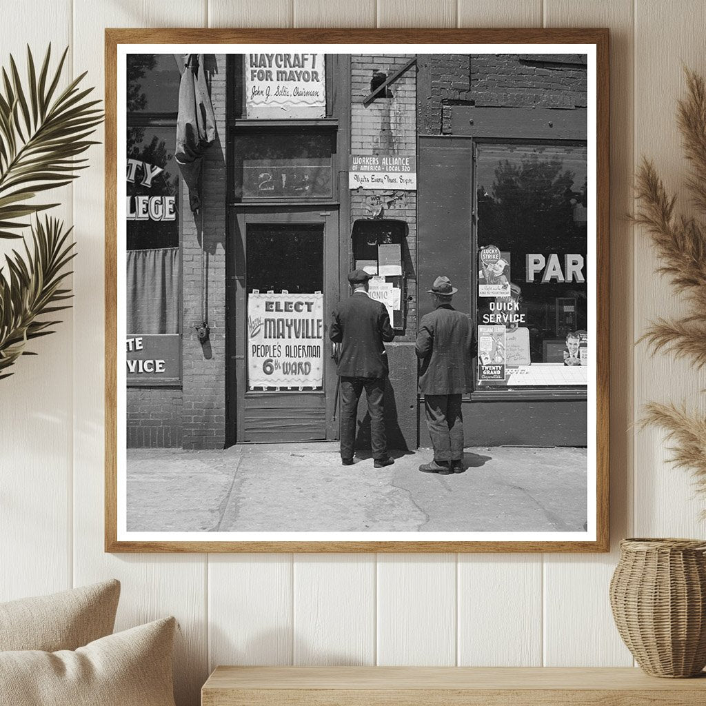 Vintage Bulletin Board on Hennepin Avenue Minneapolis 1937 - Available at KNOWOL