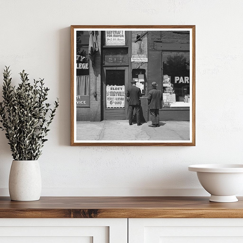 Vintage Bulletin Board on Hennepin Avenue Minneapolis 1937 - Available at KNOWOL