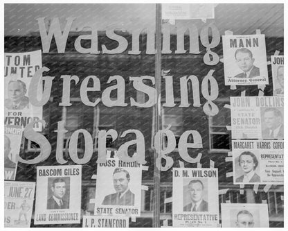 Vintage Campaign Posters in Waco Texas June 1938 - Available at KNOWOL