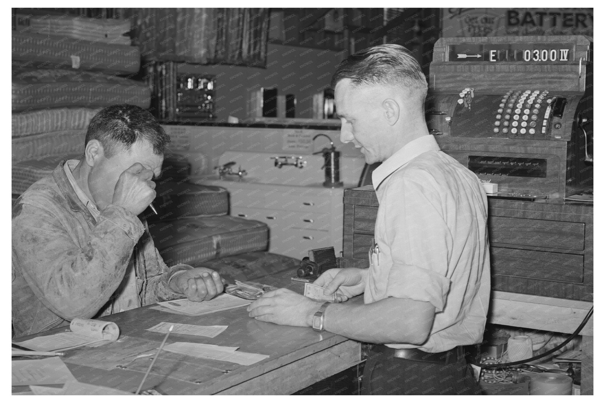 Vintage Cashier at United Producers Cooperative 1940 - Available at KNOWOL