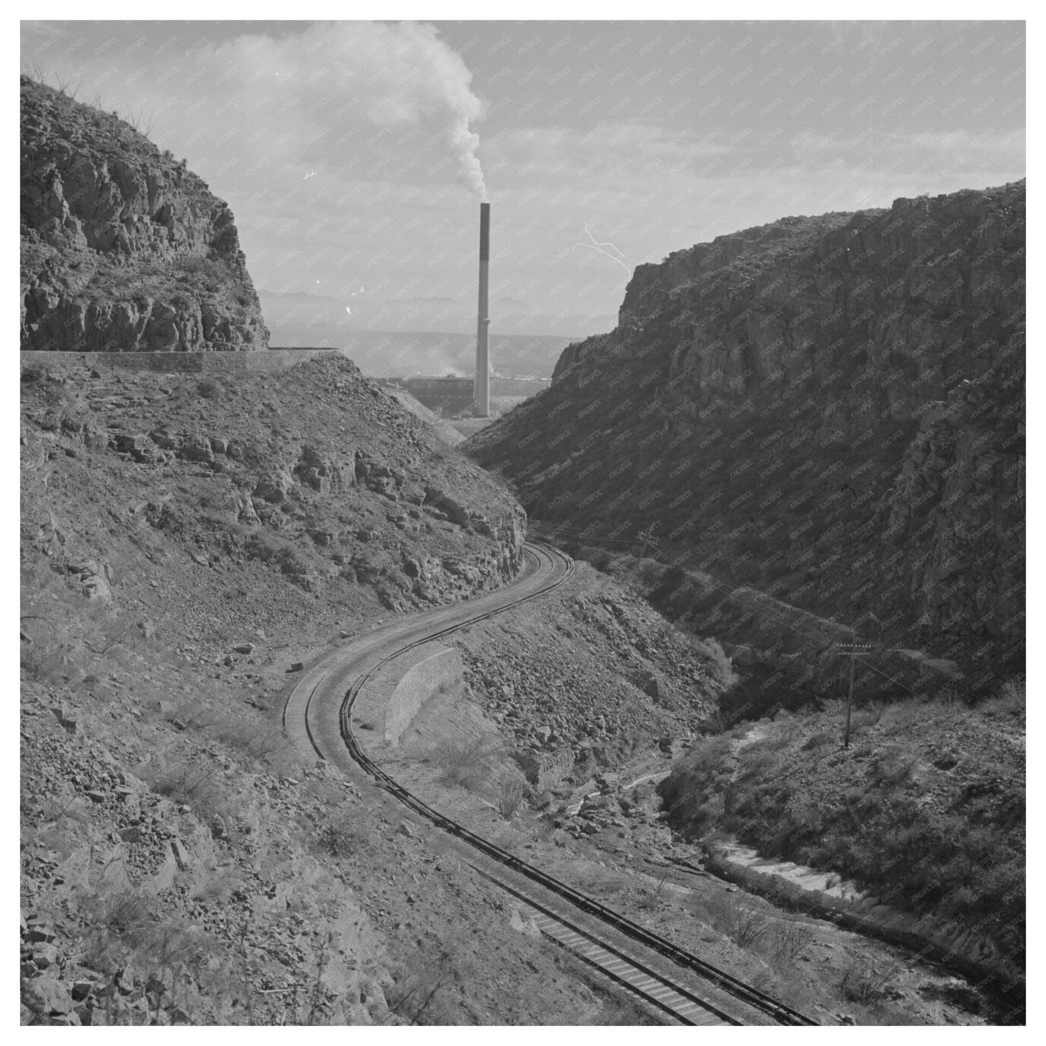 Vintage Copper Mine Railroad Morenci Arizona Early 20th Century - Available at KNOWOL